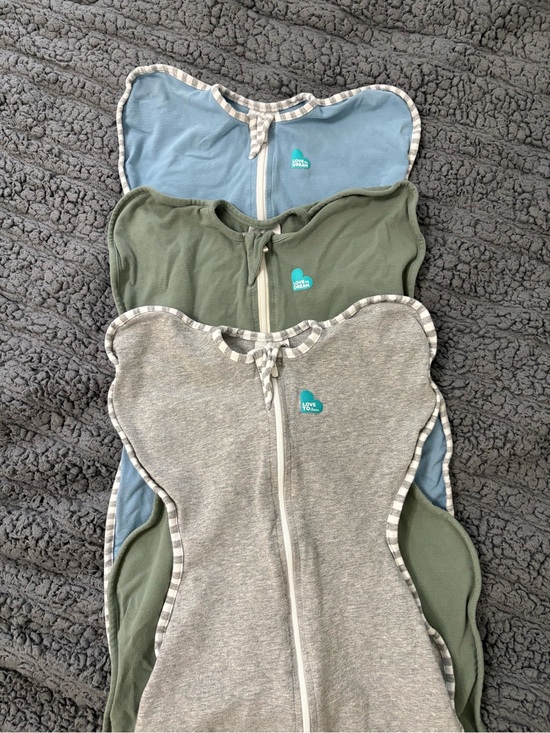 Love to dream Other - LOVE TO DREAM | 3-Pack Zipper Sleep Sacks in Gray, Olive, and Light Blue